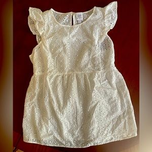 Gap Maternity Eyelet Lace Flutter Sleeve Blouse